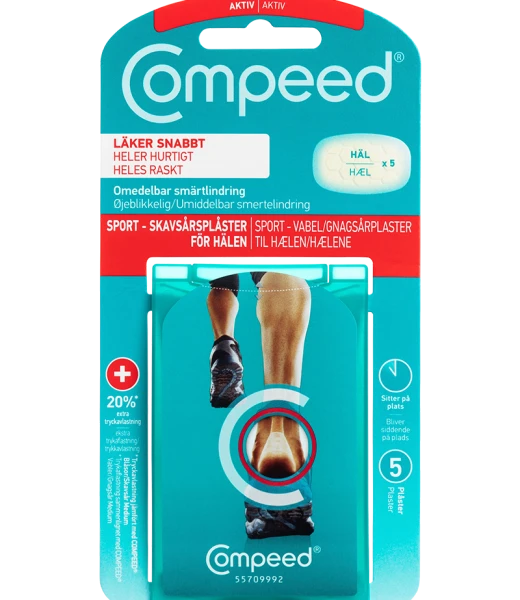 Sports-plaster til gnagsår på hælen