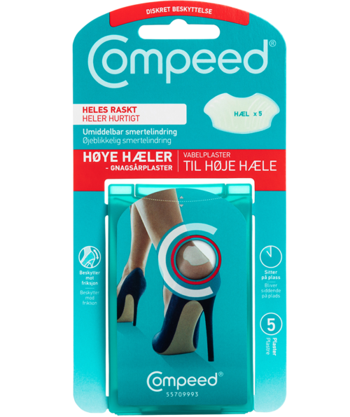 Compeed-produkter: Gnagsår, munnsår, skjev stortå Liktorn og sprukken hæl