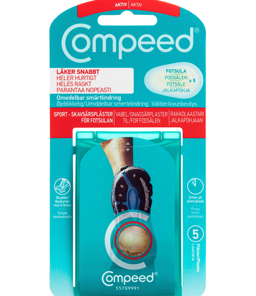 Compeed Sports-plaster til blemmer under foten